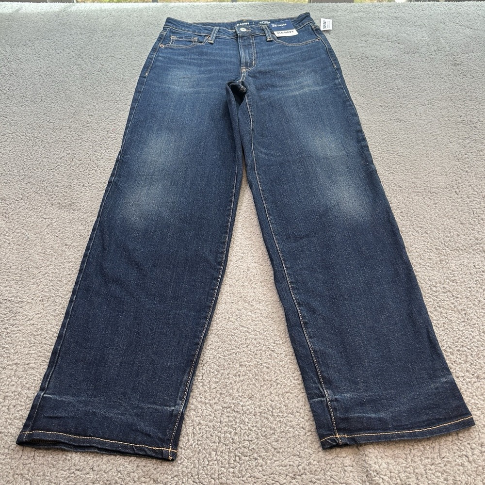 Old Navy Jeans  Women's 6 Blue OG Loose High Rise Dark Wash Secret Smooth Pocket